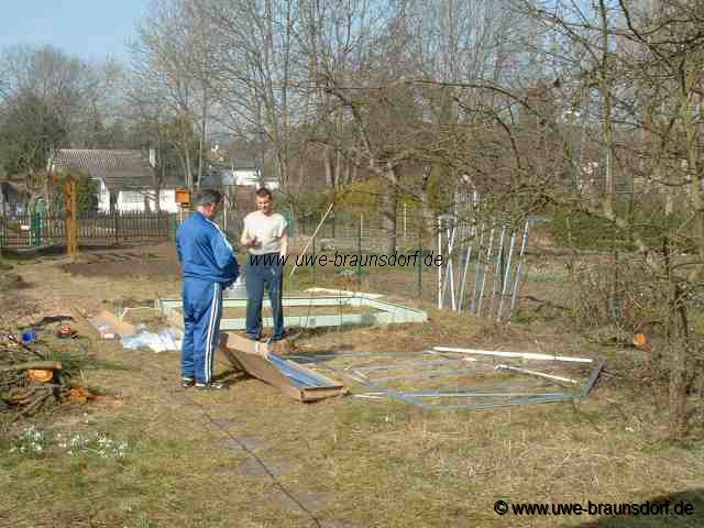 Gewächshaus aufbauen